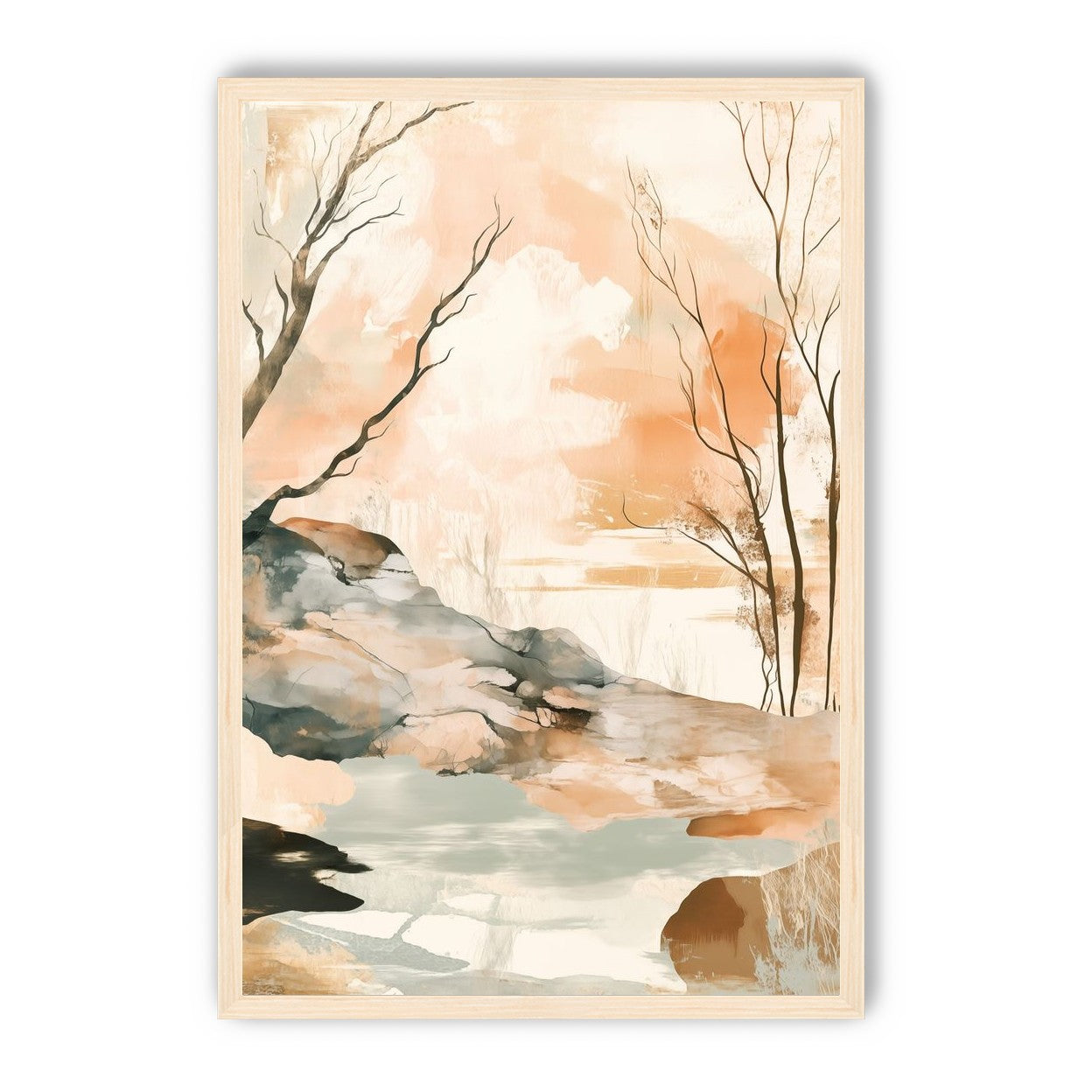 Ink Wash Over Stone Texture
