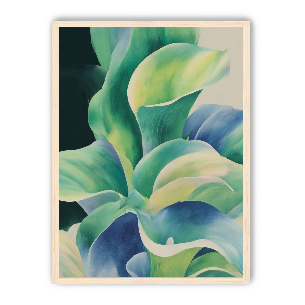 Leaves turning toward light