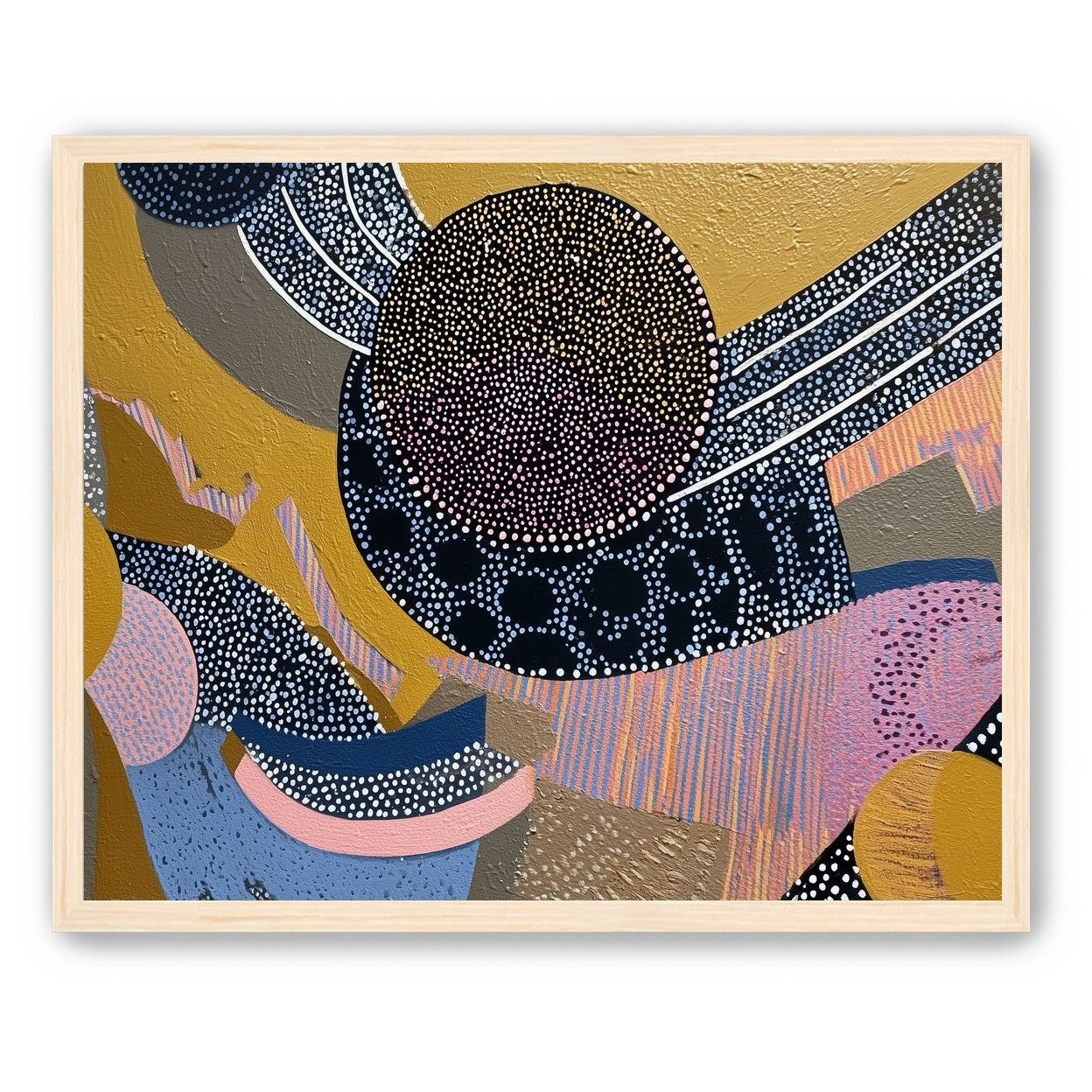 Ochre Ground with Layered Discs