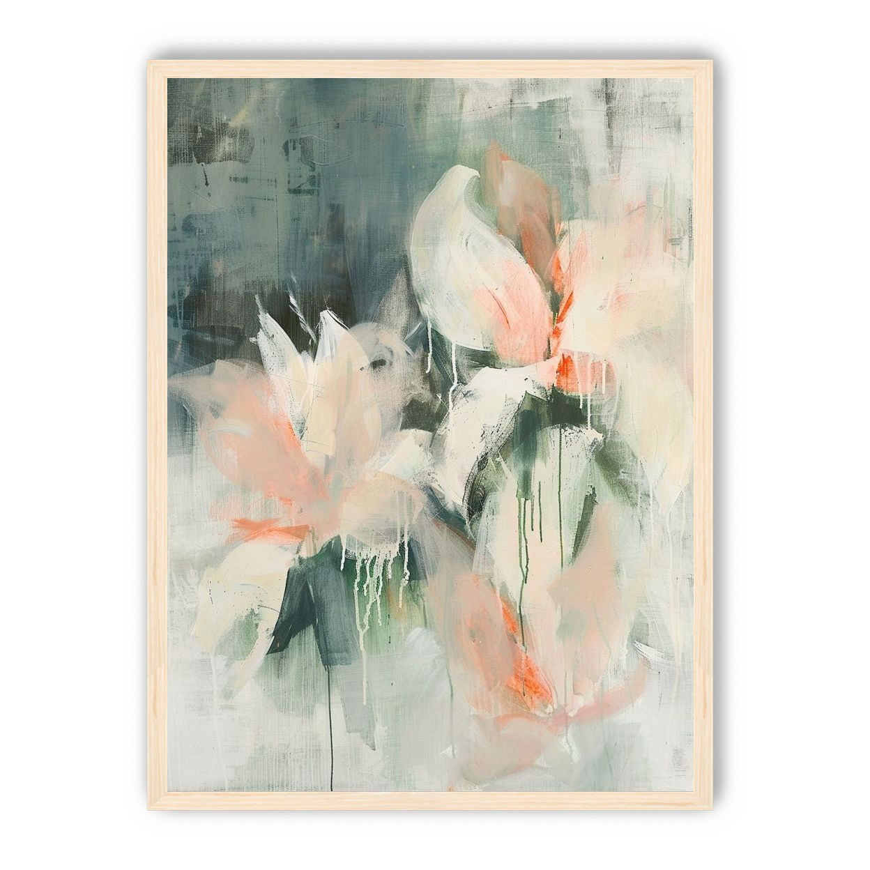 Drips on pale petals