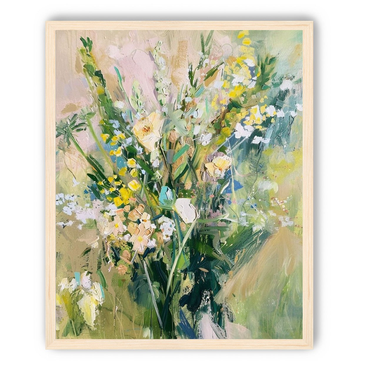 Wildflowers leaning into light