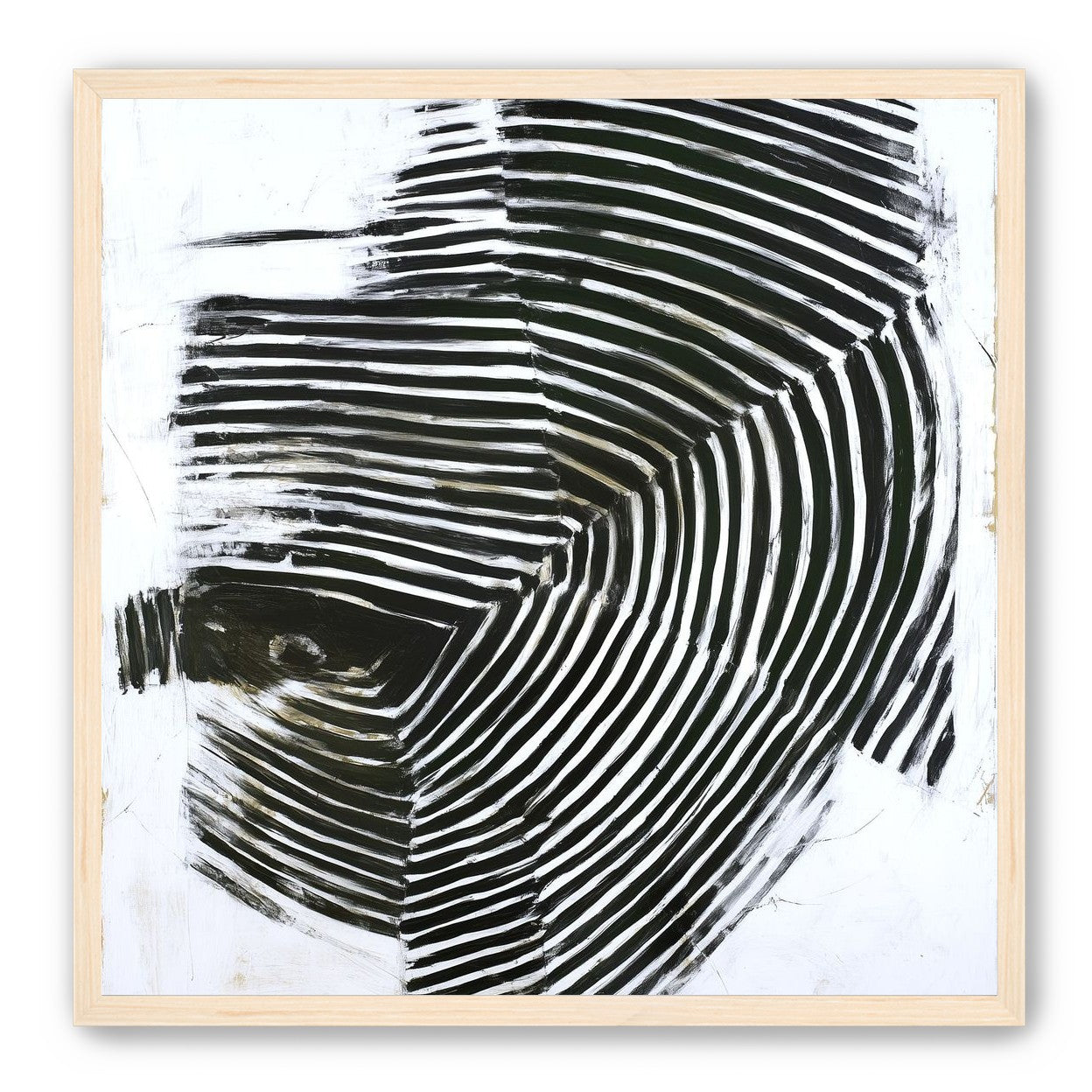 Black bands in white scrape