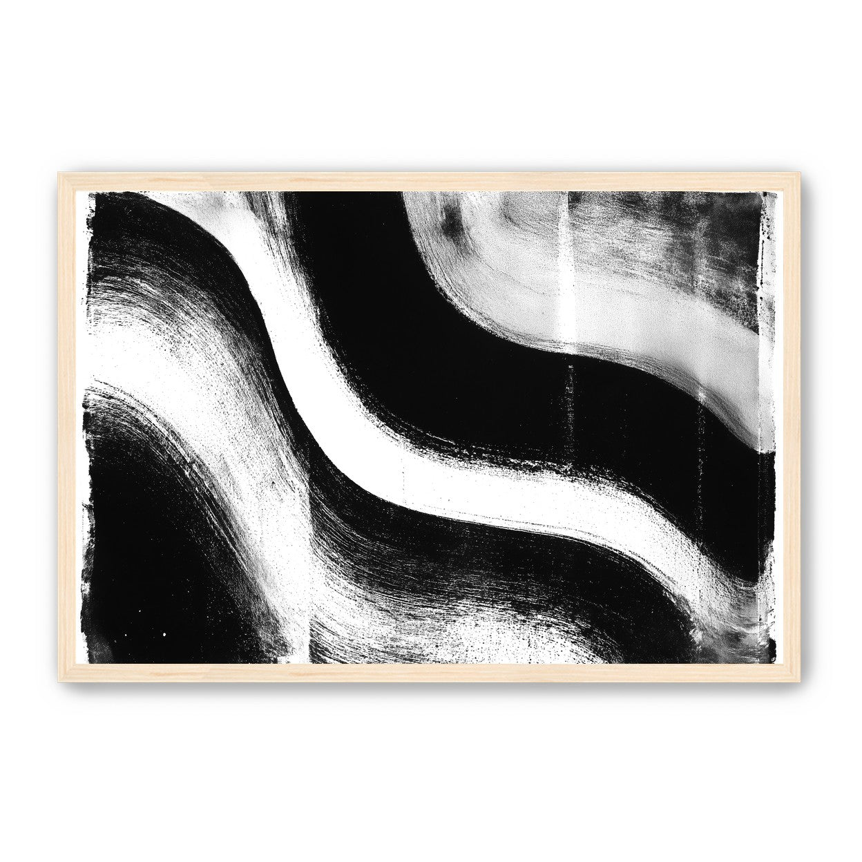 White cut through black
