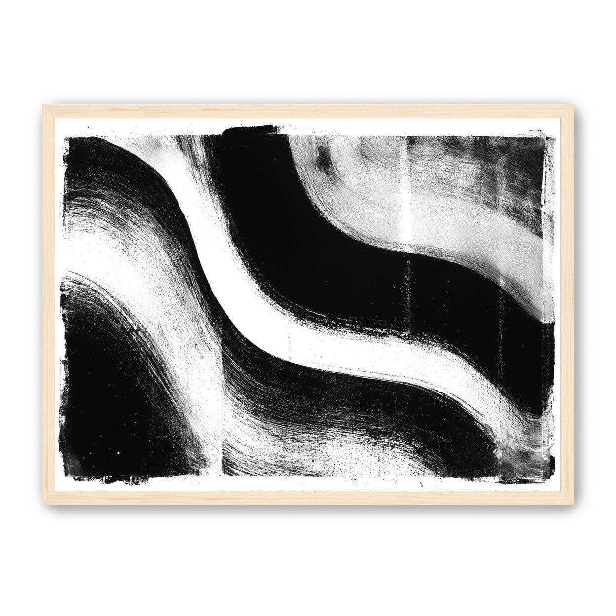 White cut through black