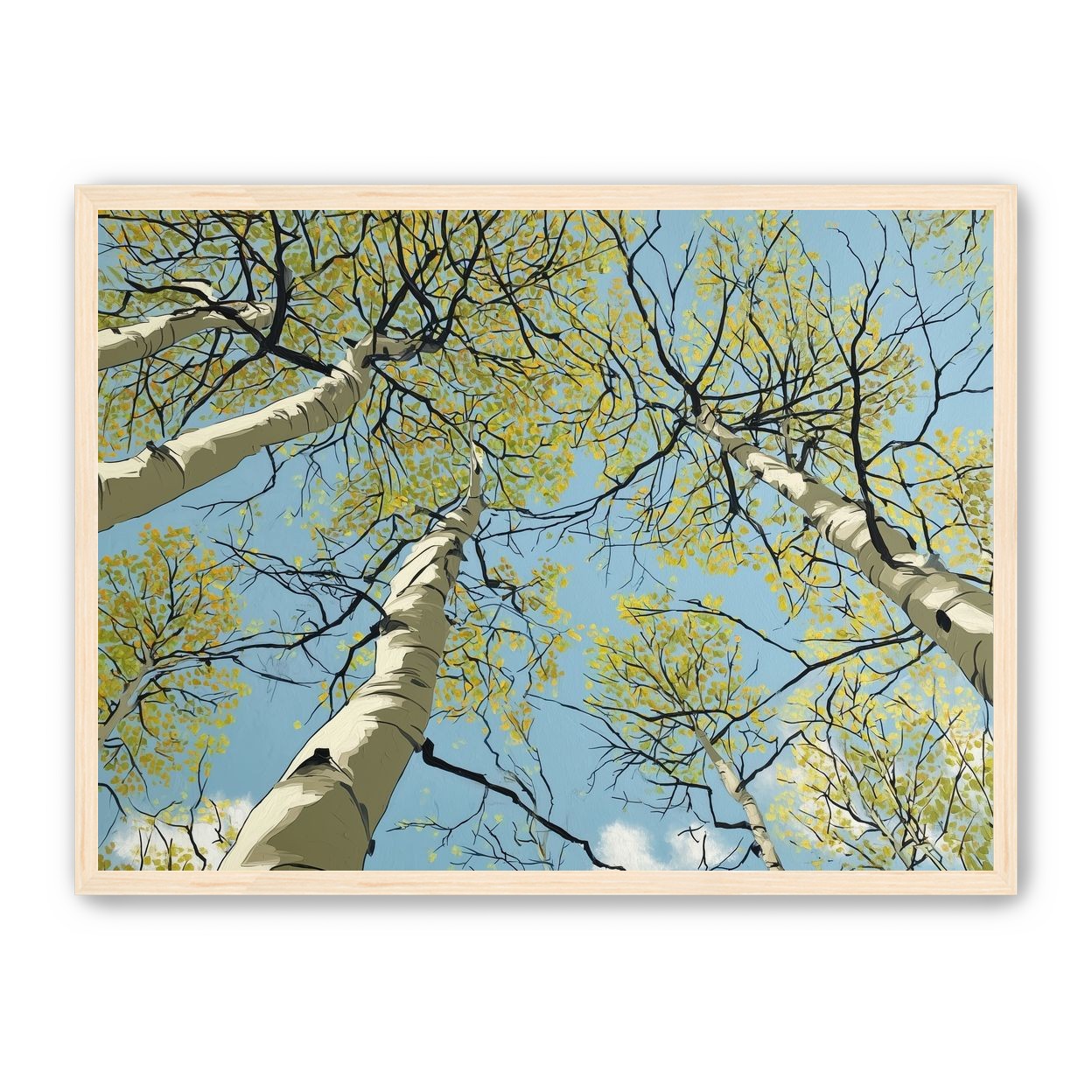 Yellow Leaves Against the Sky