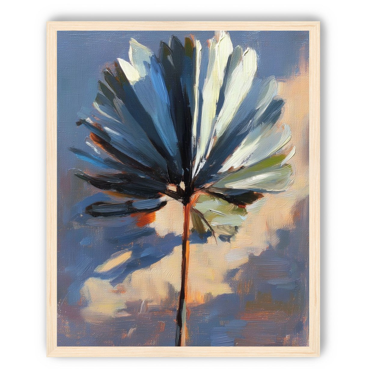 Veined Leaf in Thick Paint