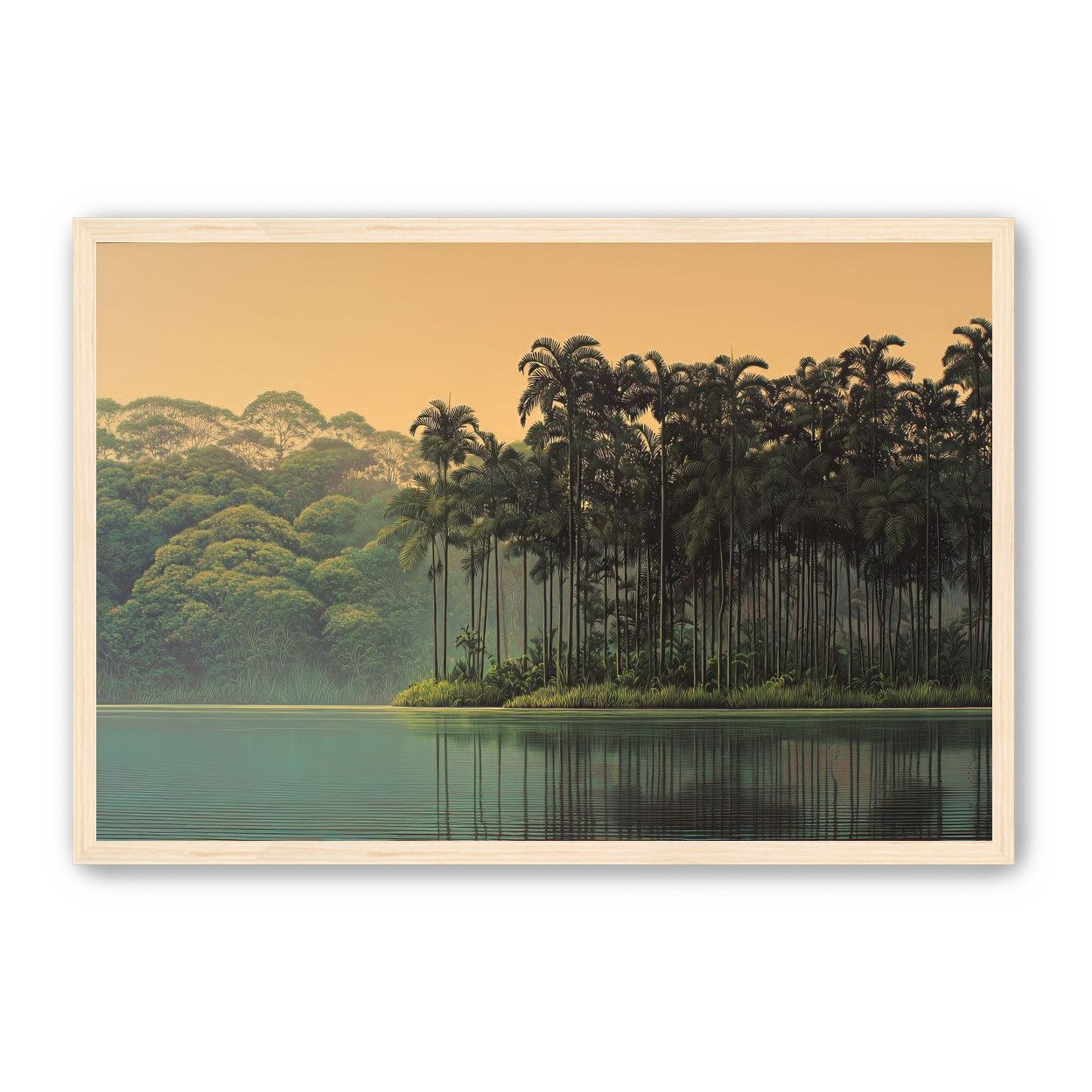 Tall Palms at Water