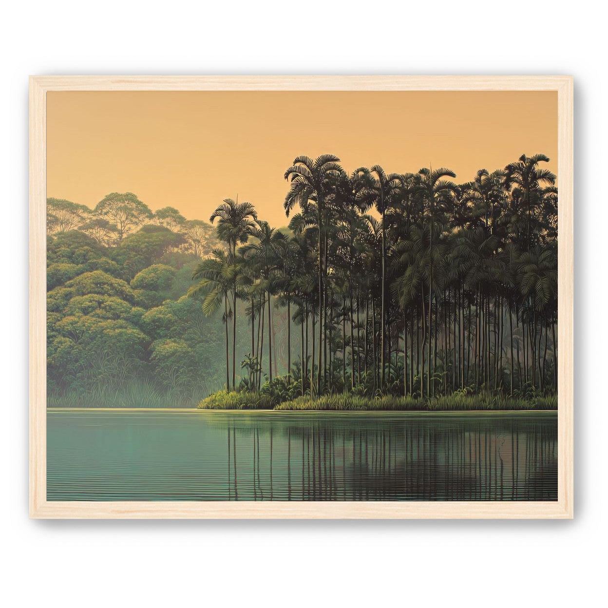 Tall Palms at Water