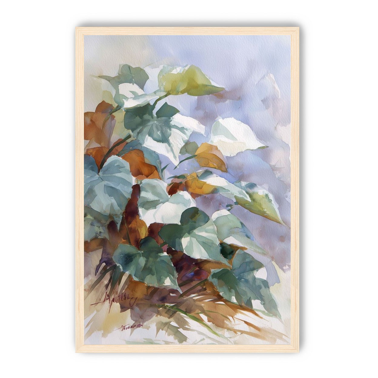Garden Leaves After Rain