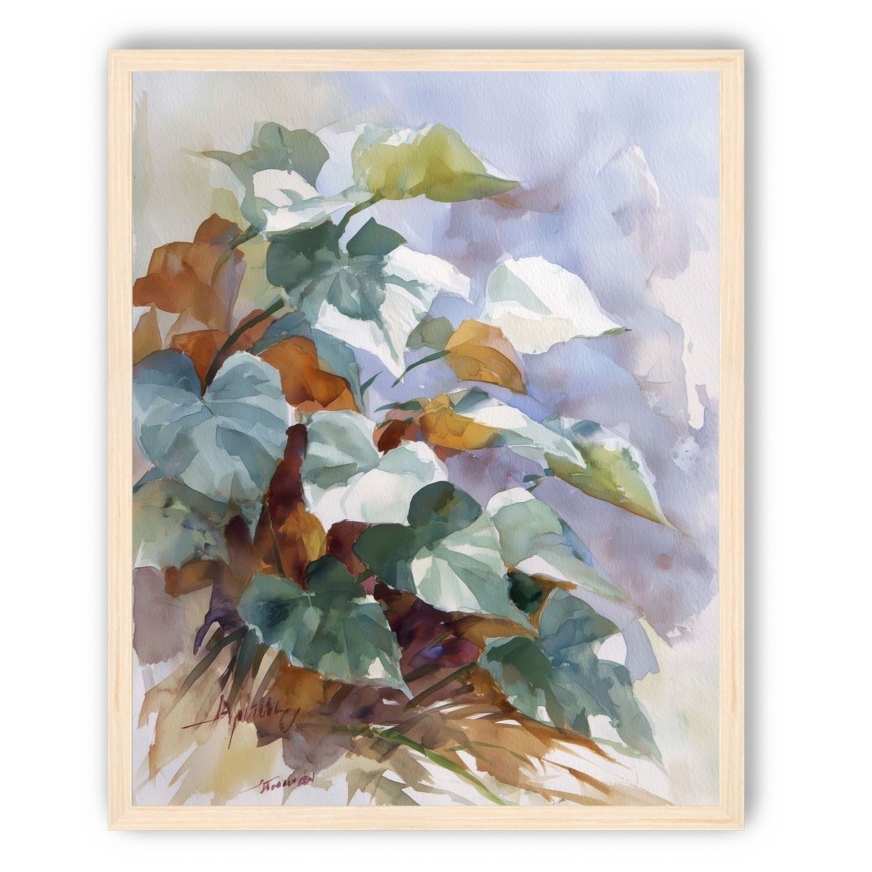 Garden Leaves After Rain