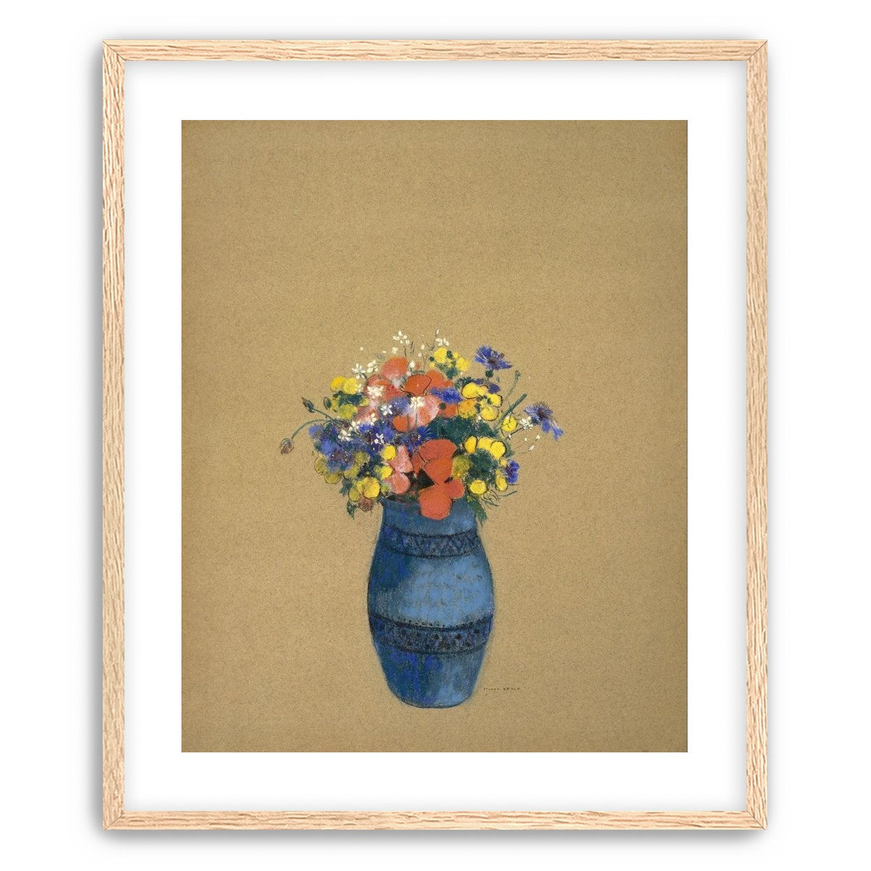 A quiet vase of wildflowers