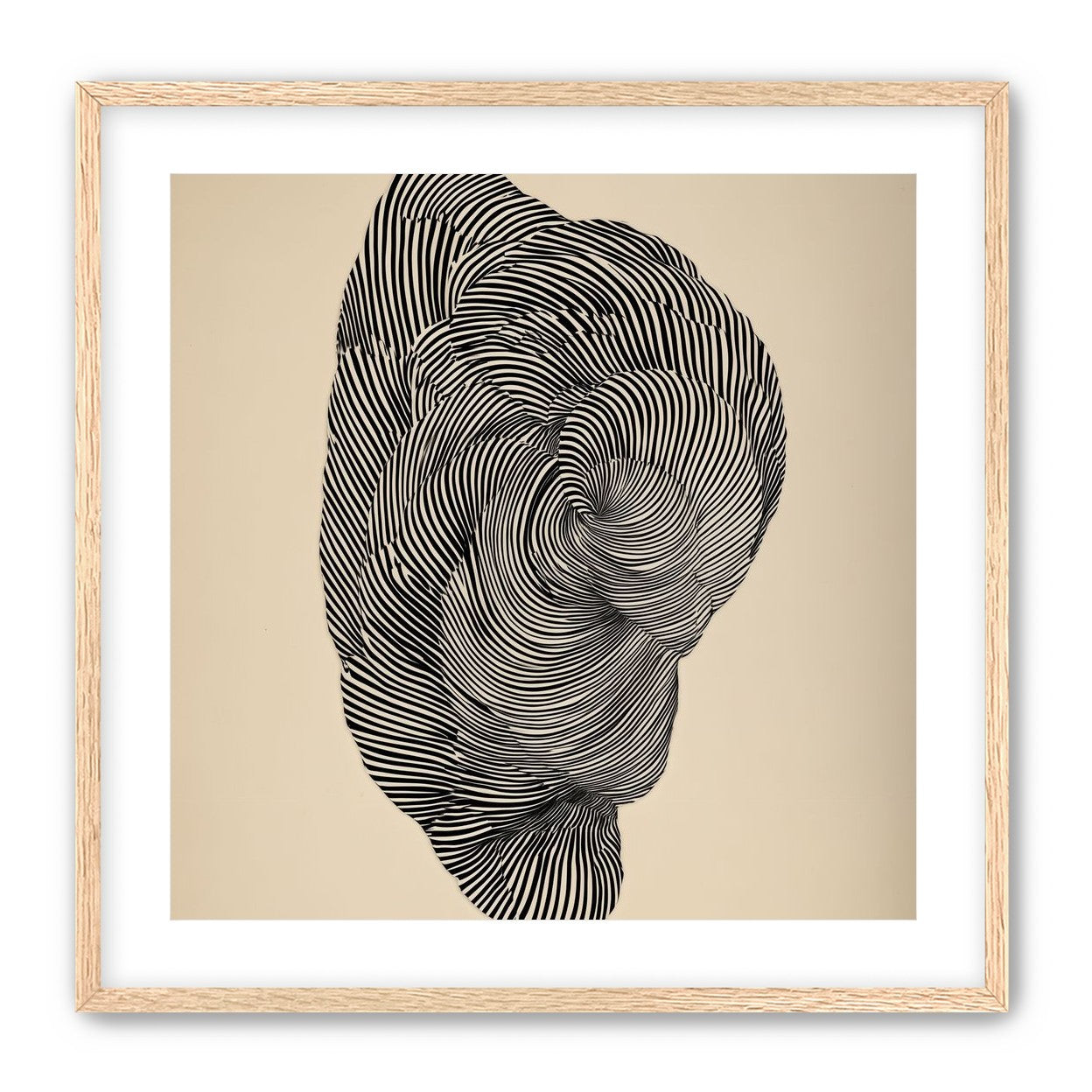 Vortex in a striped head