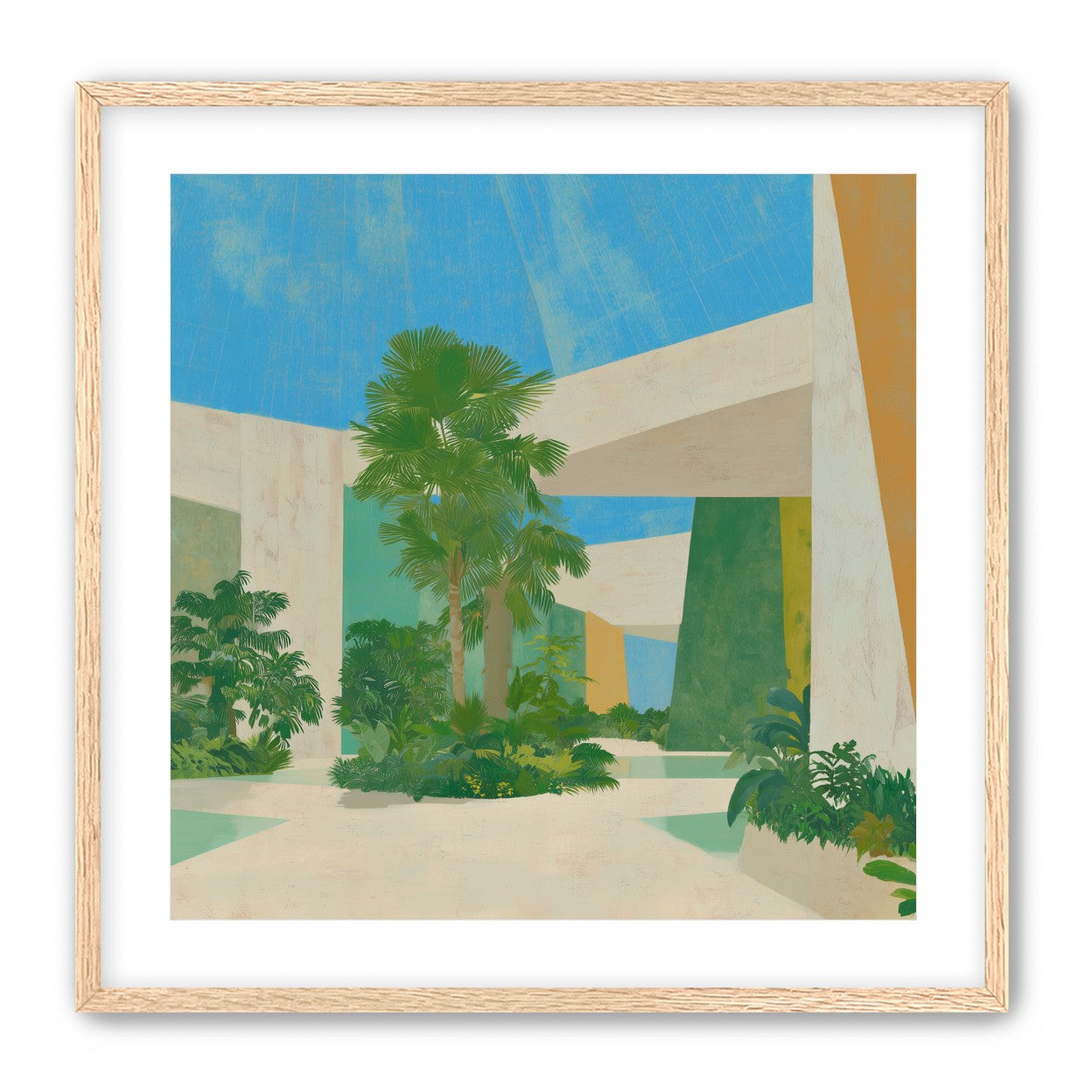 Palm shade in the atrium
