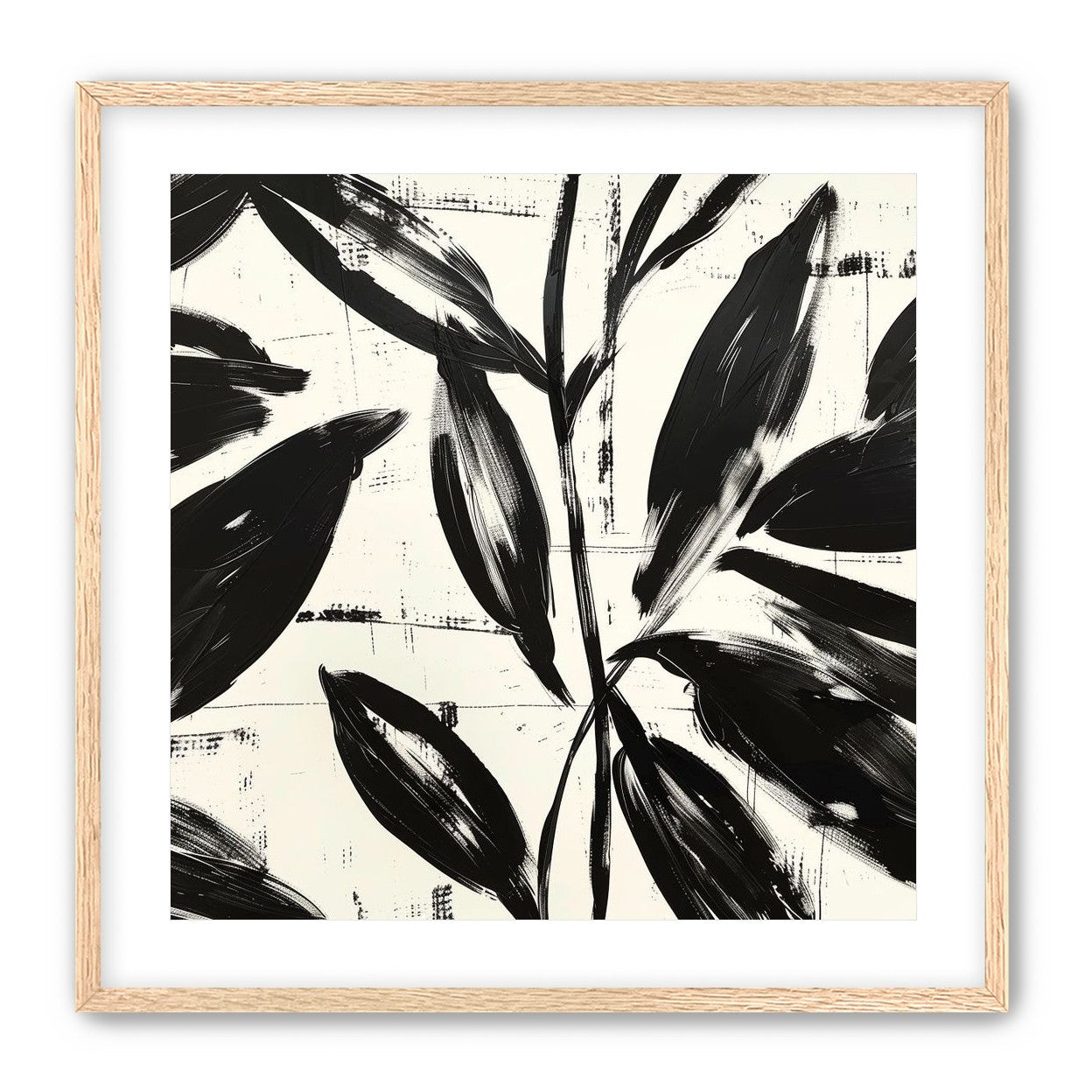 Leaves in black sweep