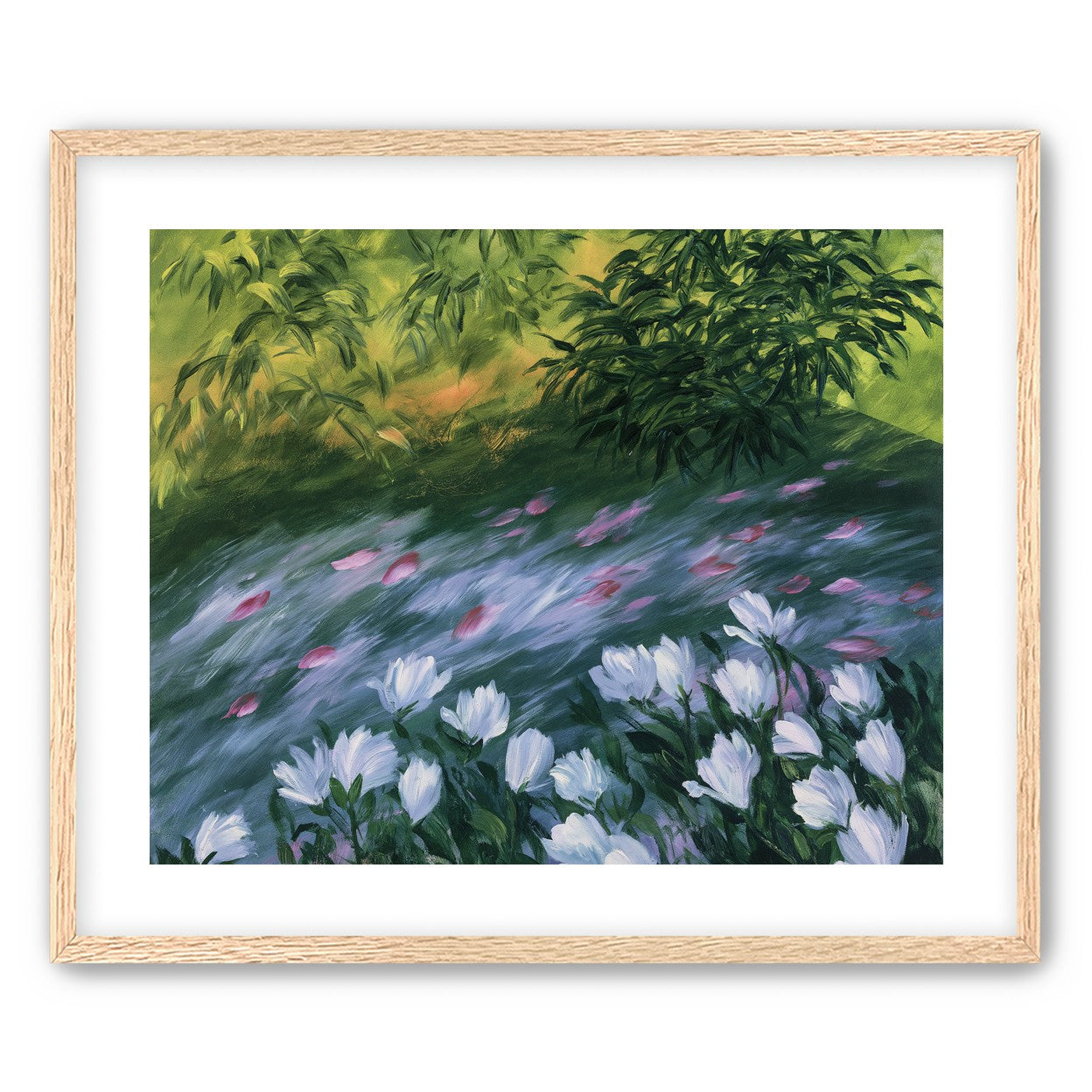 Petals on the streambank