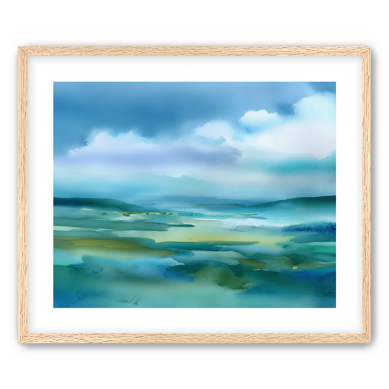 Teal Dissolving into Sky