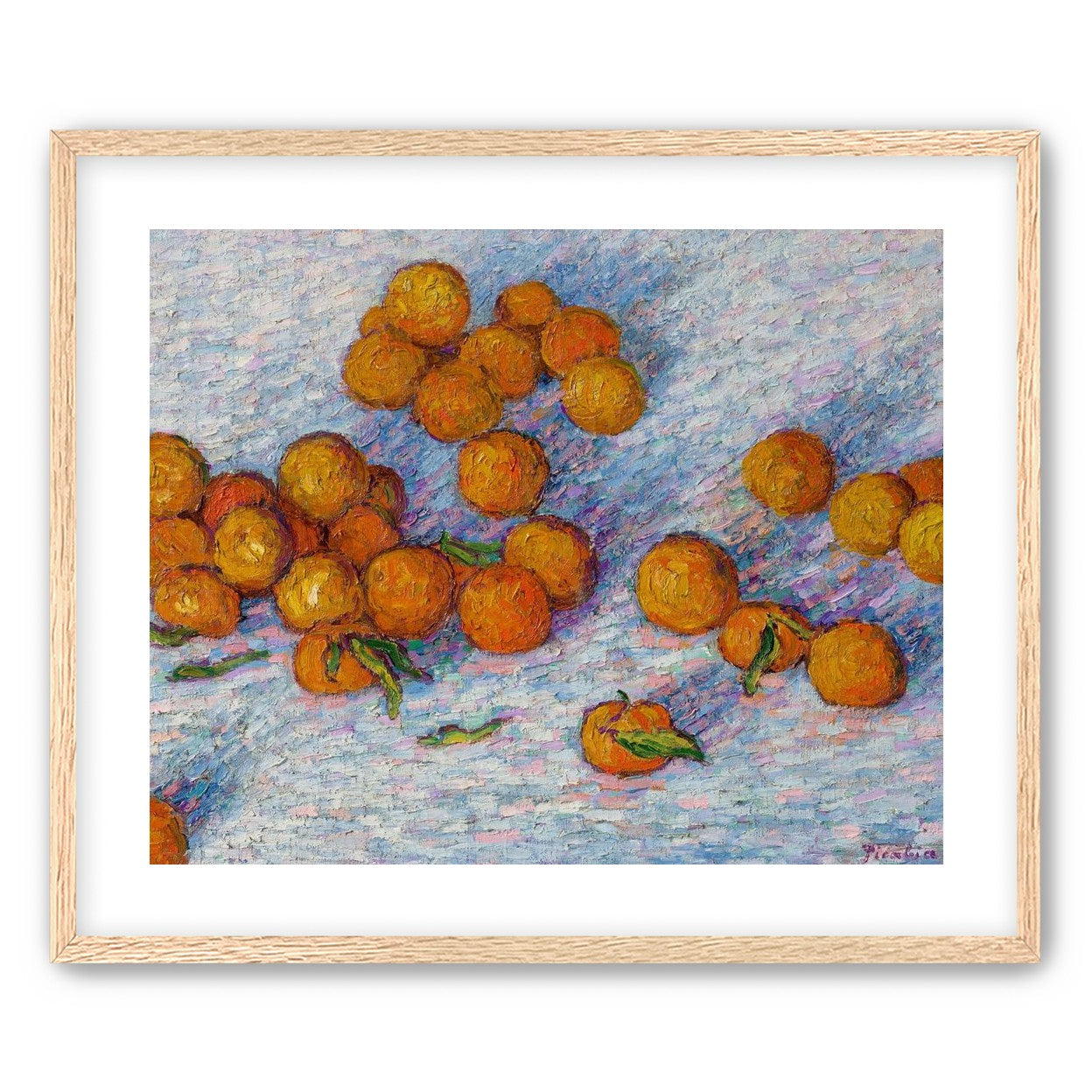 Oranges across the table