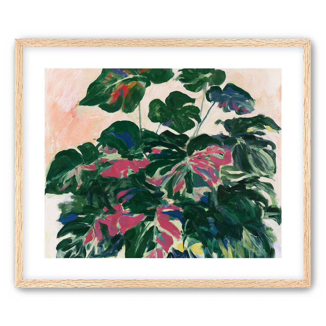 Leaves leaning into light