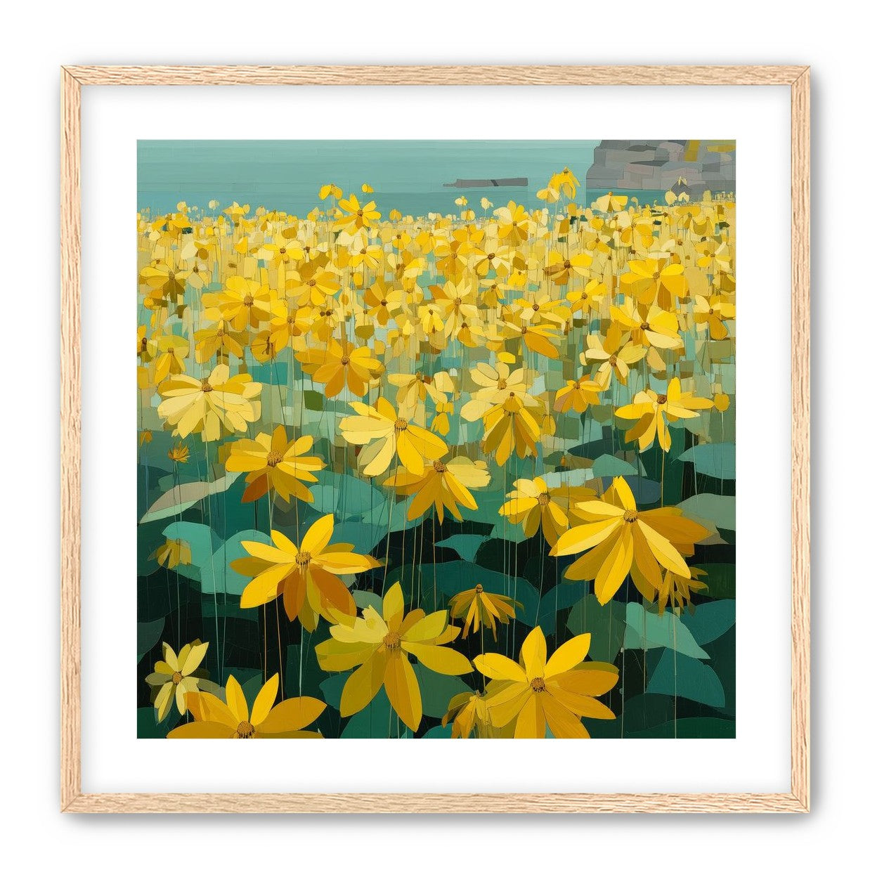 Flowers Along the Water