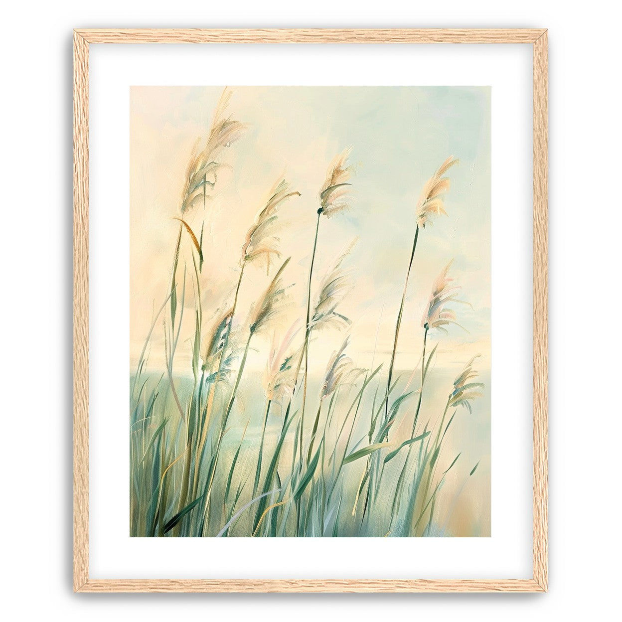 Peach light on reeds