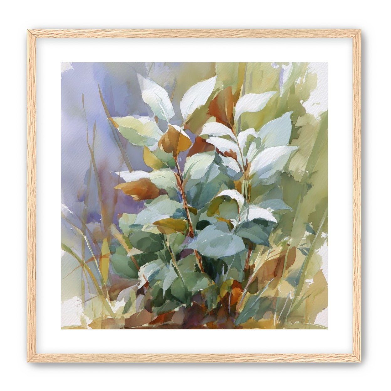 Layered Leaves in Soft Light
