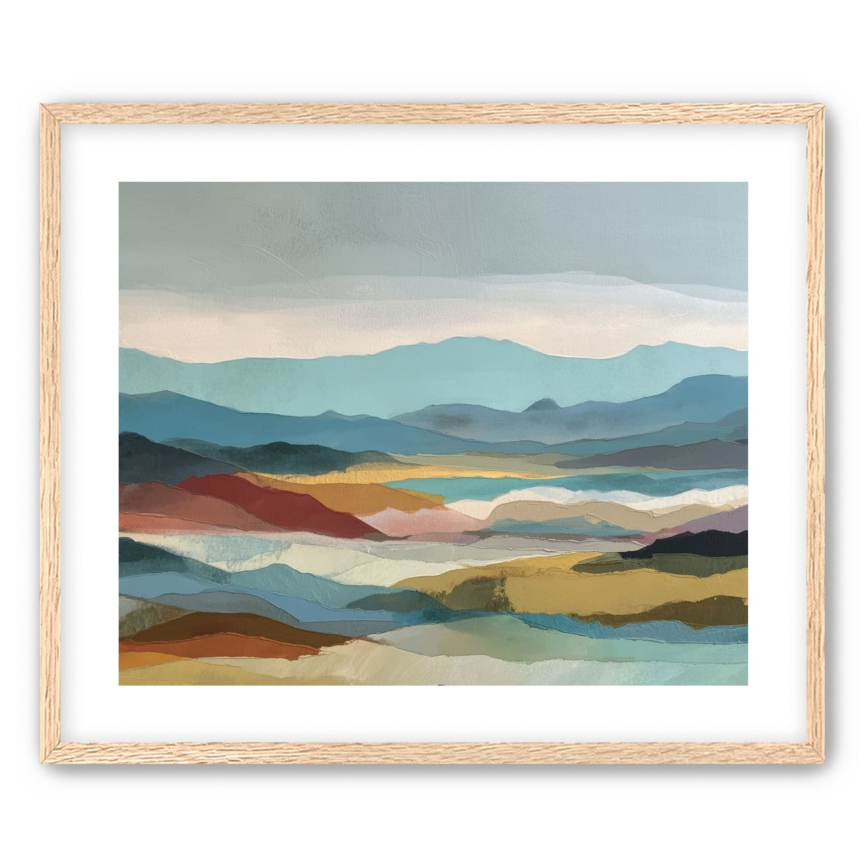 Layered Hills in Cool Bands