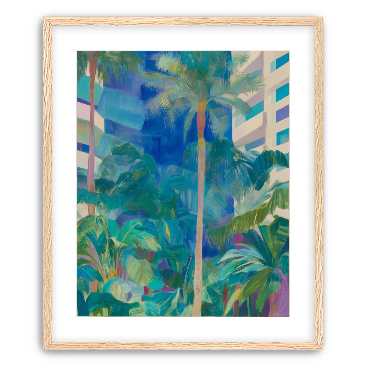 Palm shade between towers