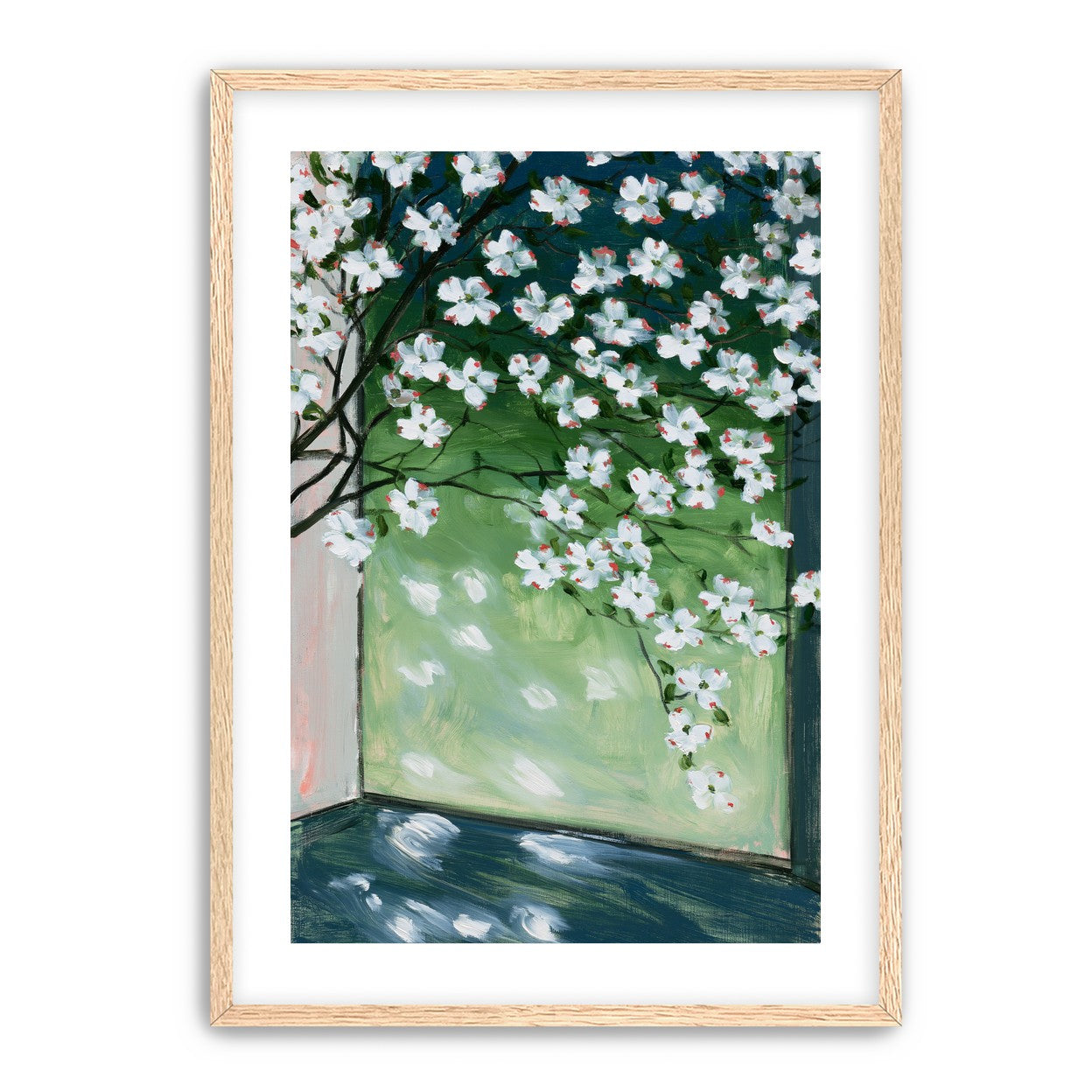 Blossoms at the windowpane