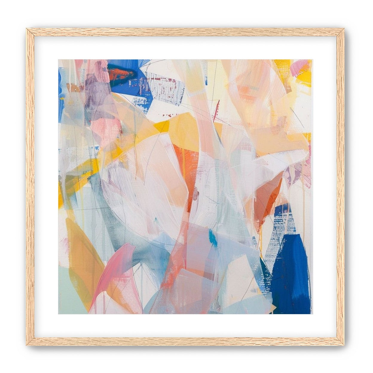 Translucent layers on canvas