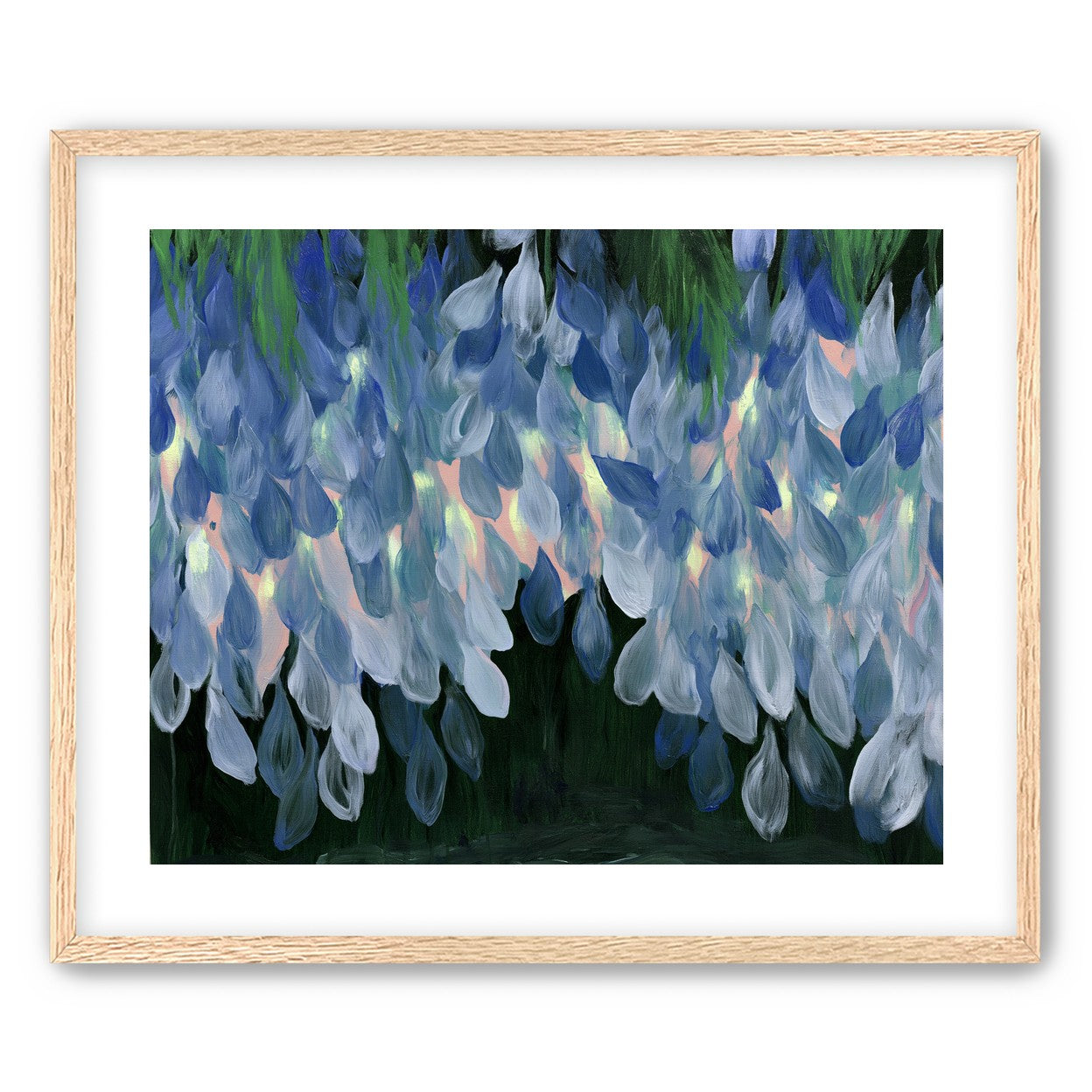 Wisteria over still water