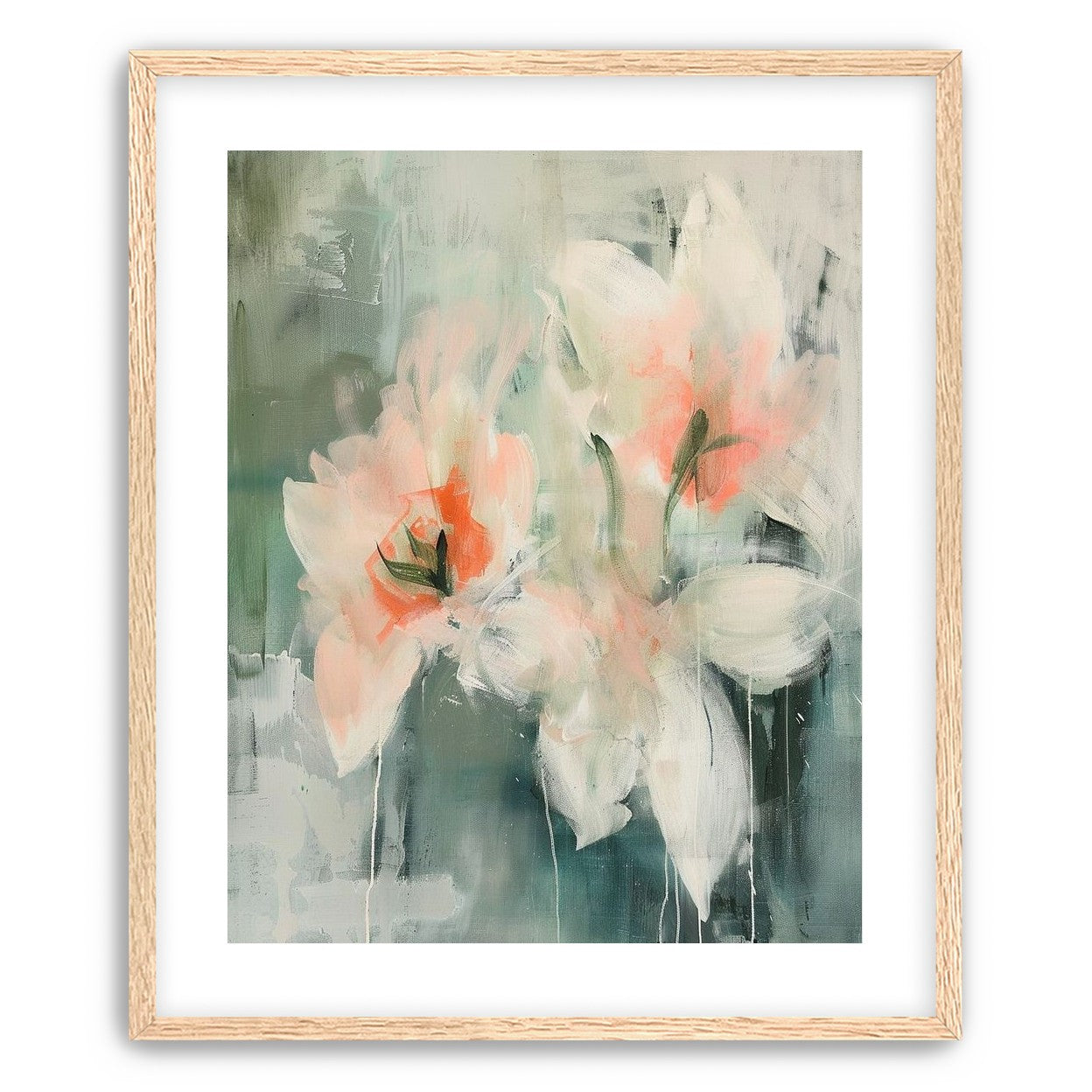 Pale blooms in quiet paint