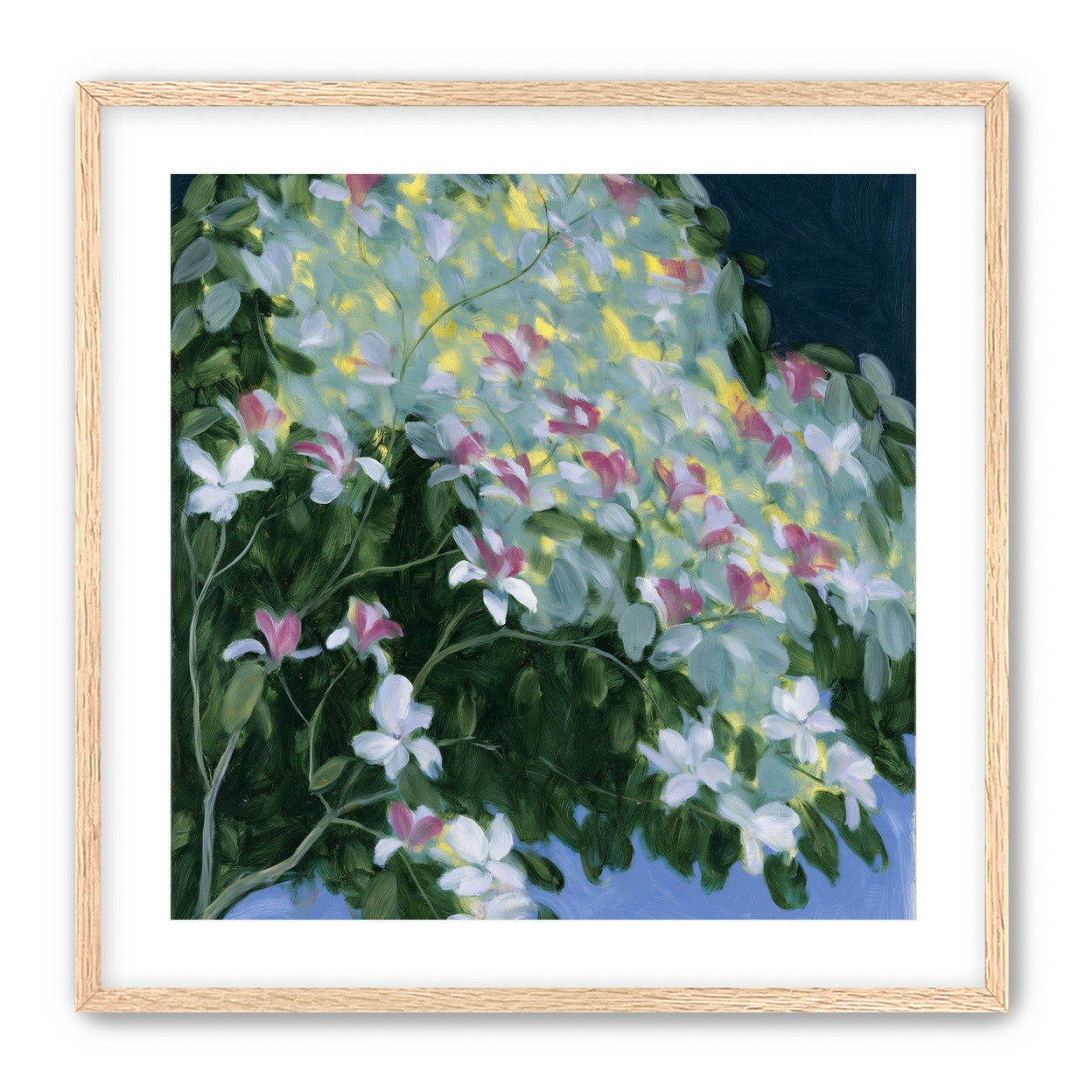 Blossoms across the night sky