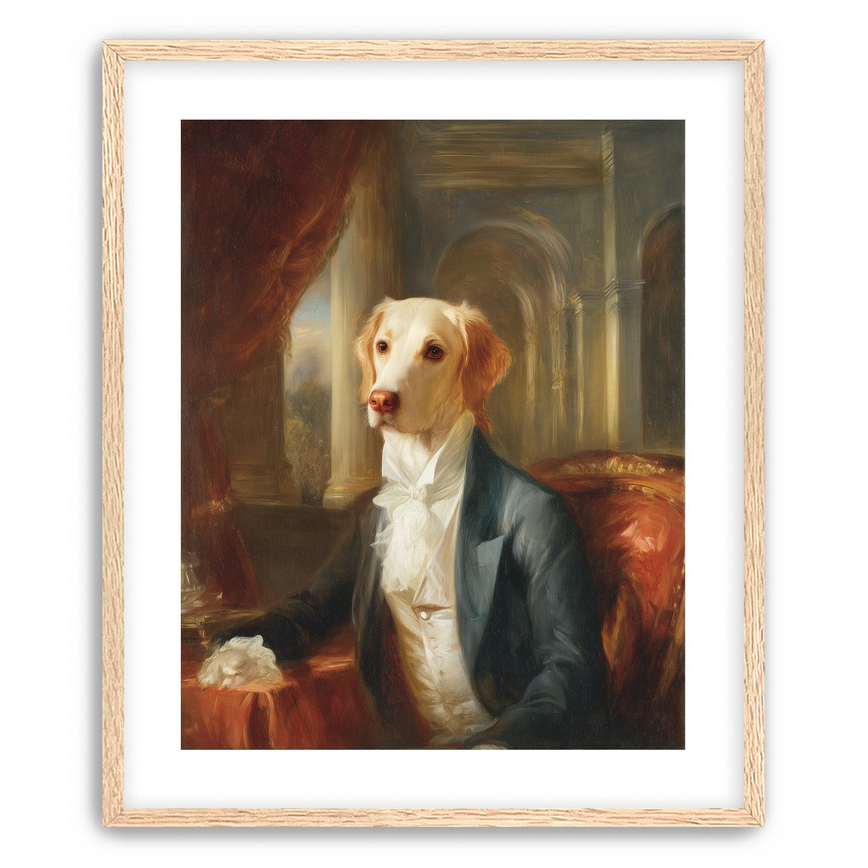 A dog in formal wear