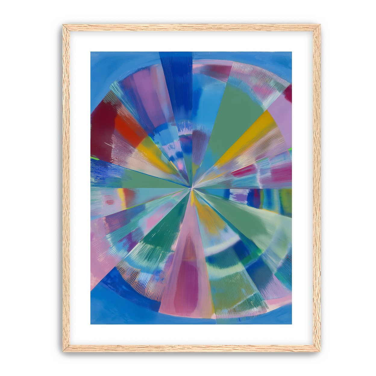 Scraped color at the center