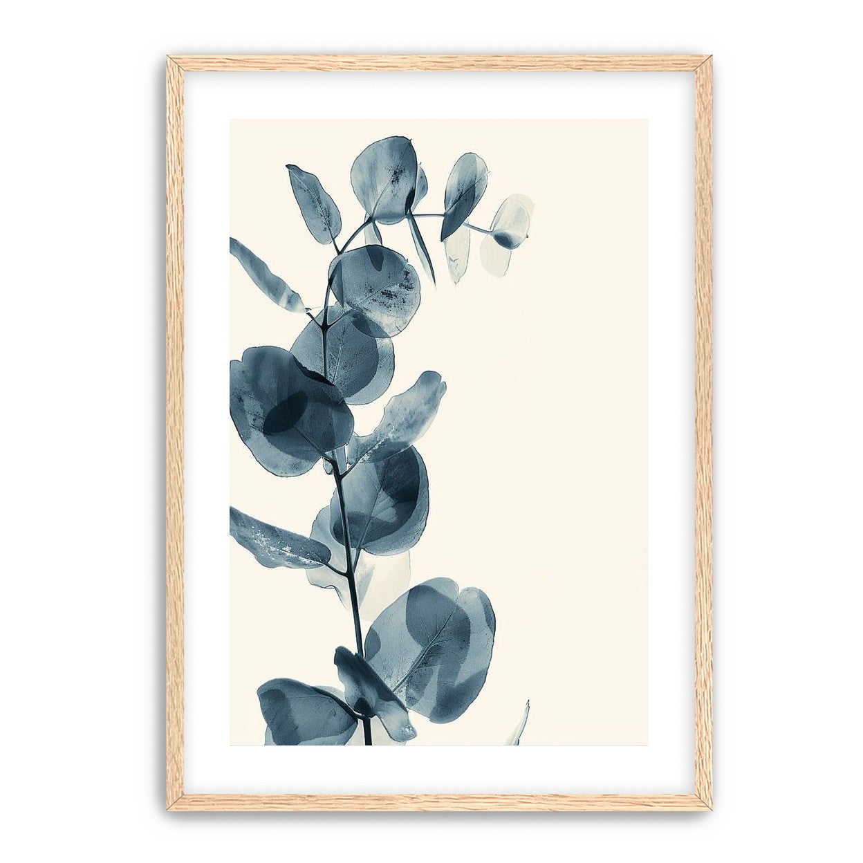 Blue leaves in quiet air