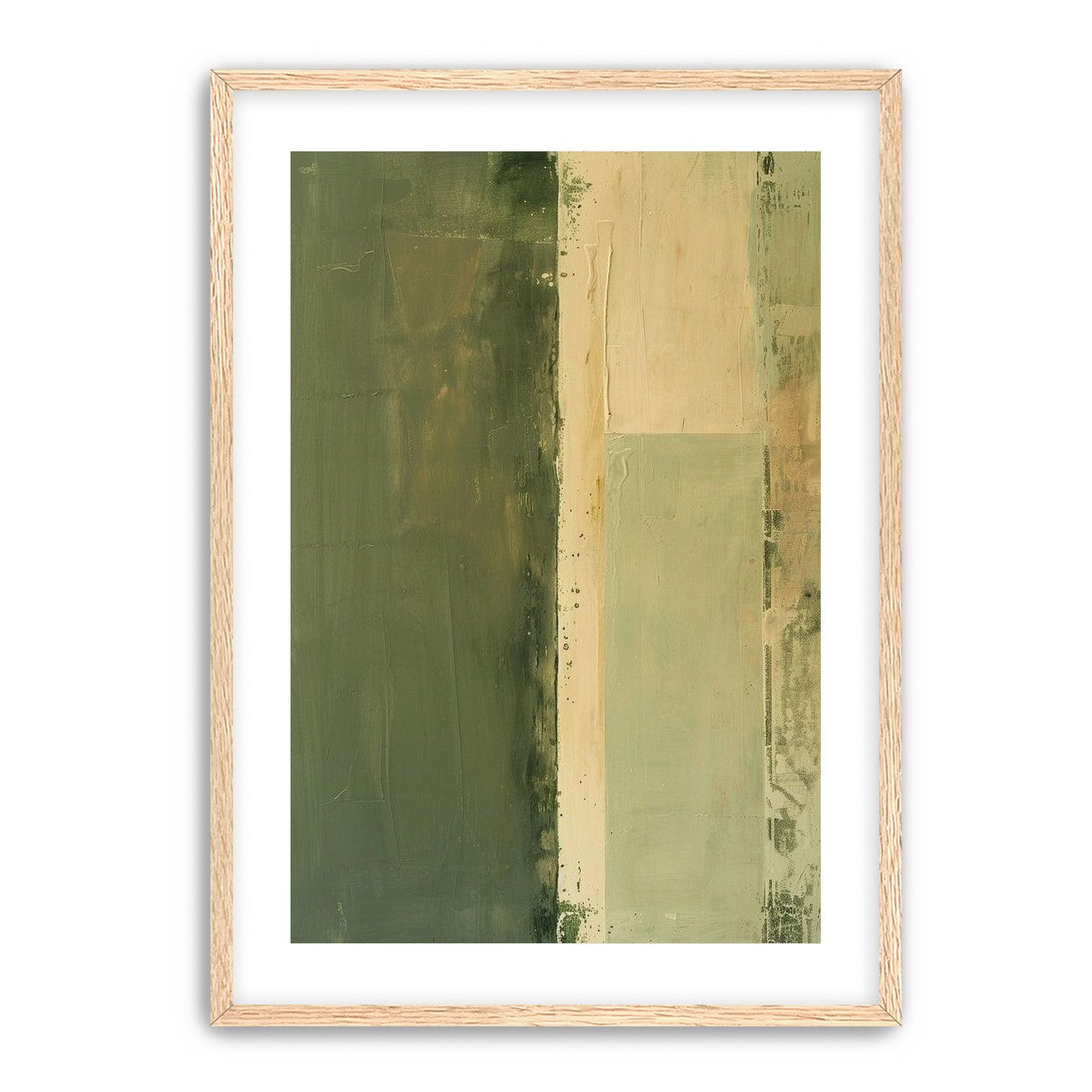 Pale seam in olive field
