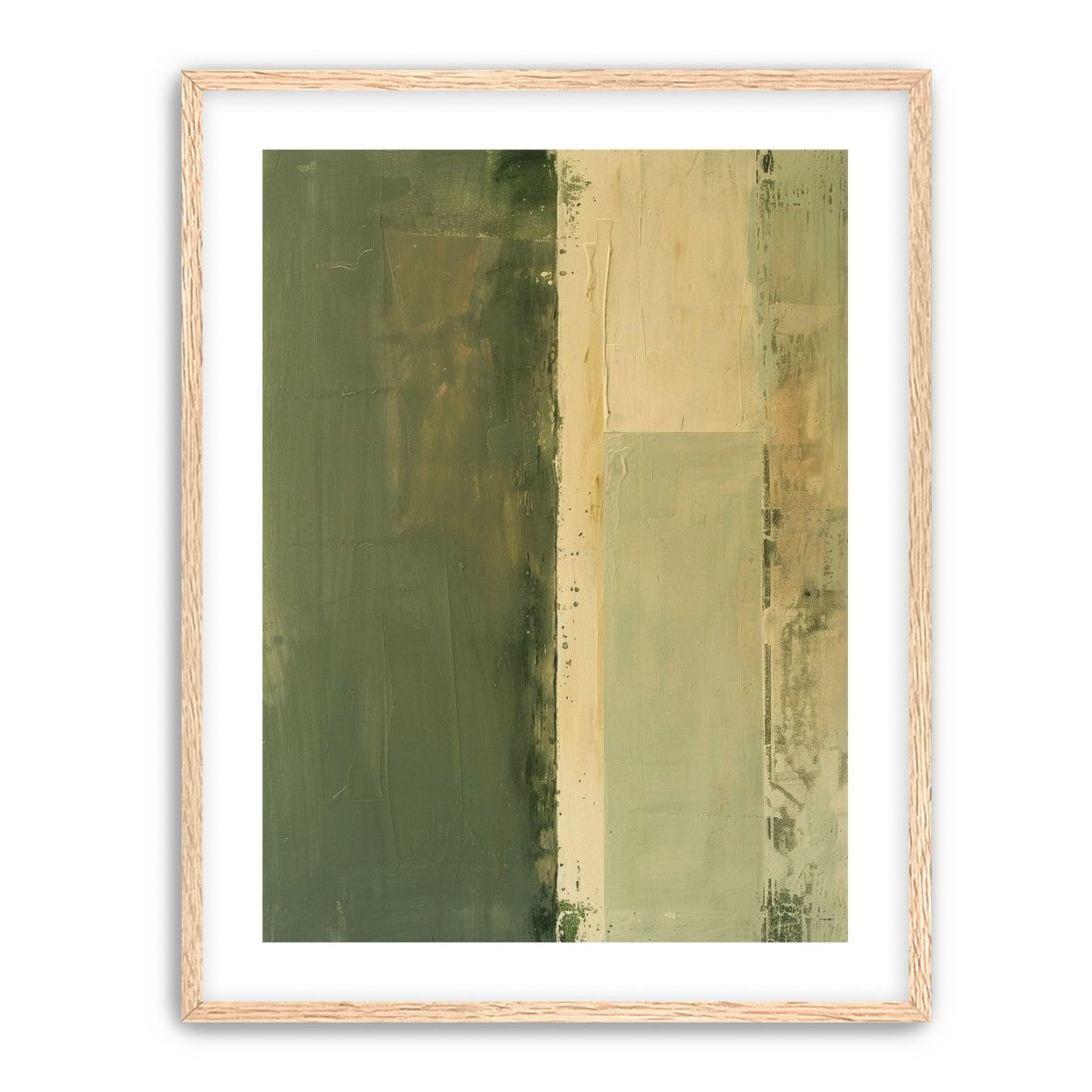 Pale seam in olive field