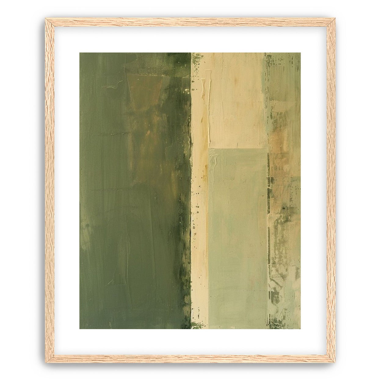 Pale seam in olive field