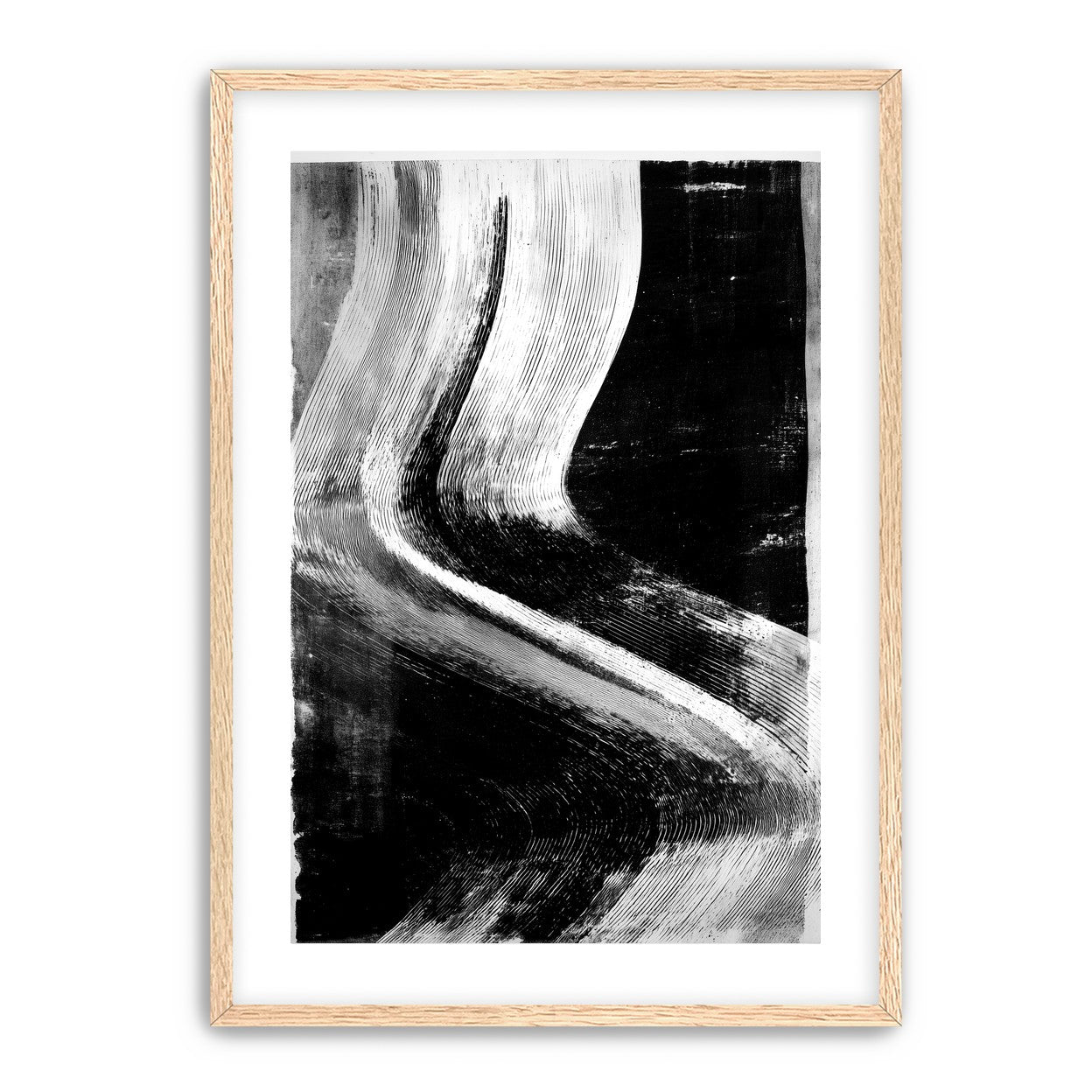 White sweep through black