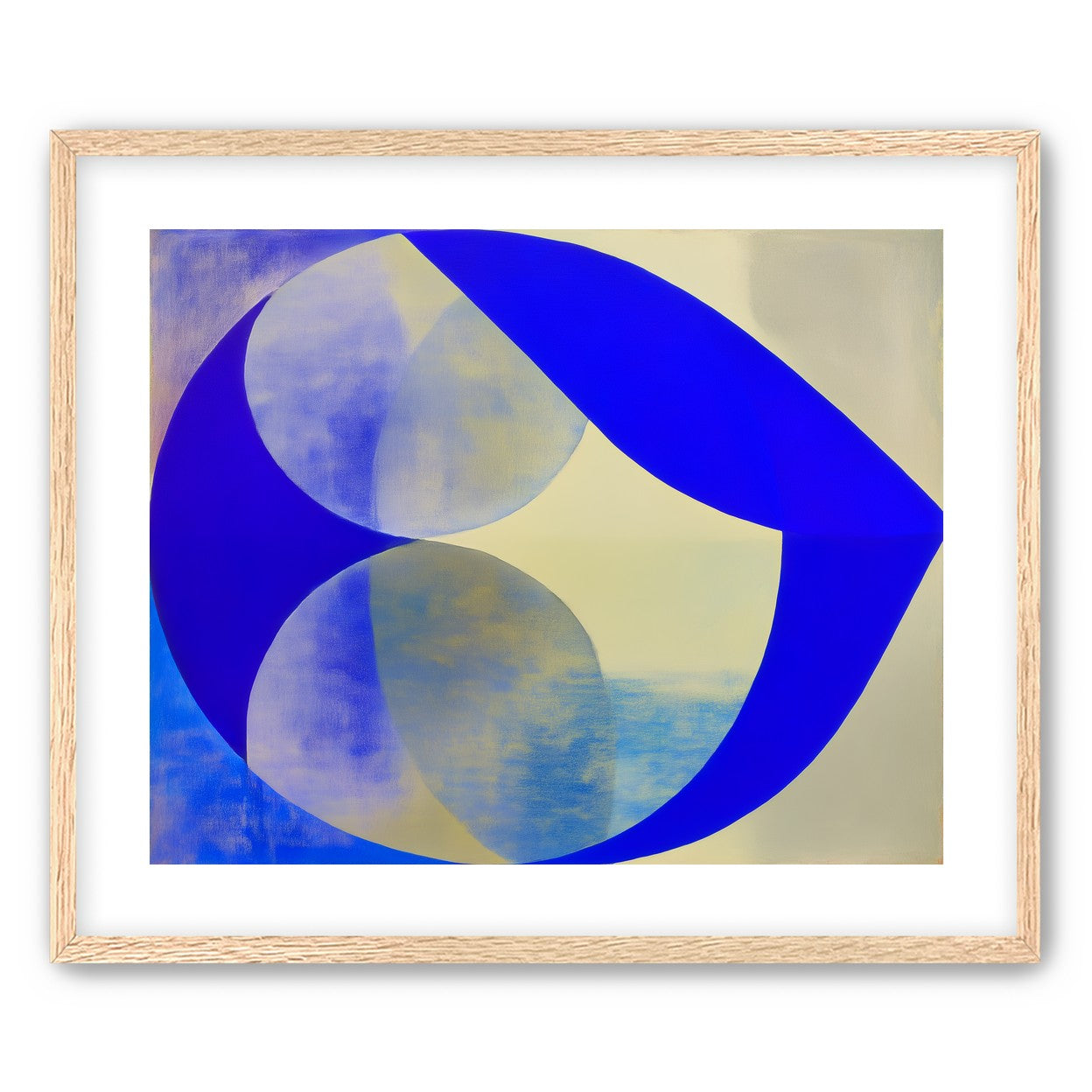 Cobalt loop on beige
