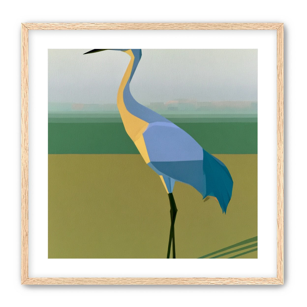 Still crane in flat light