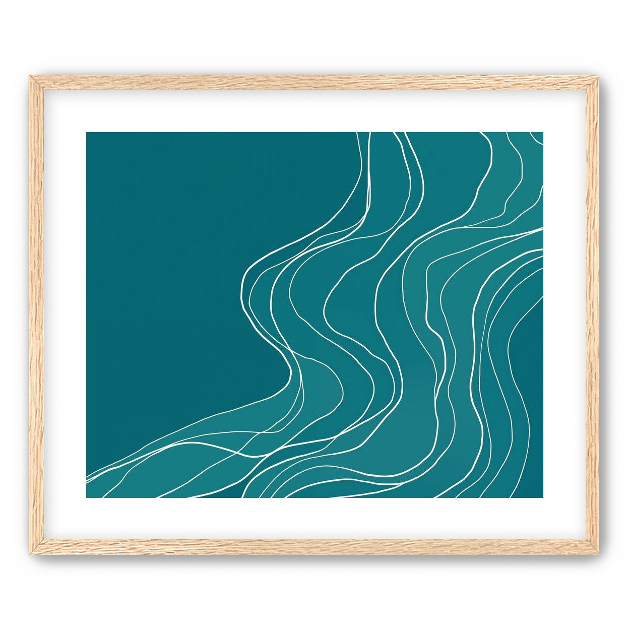 Ink Traced on Teal Surface