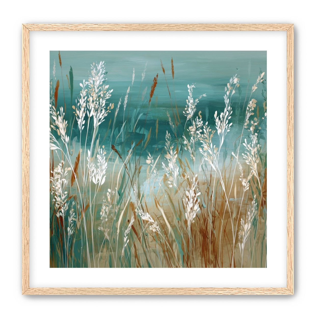 White Meadow Grasses Before Water |