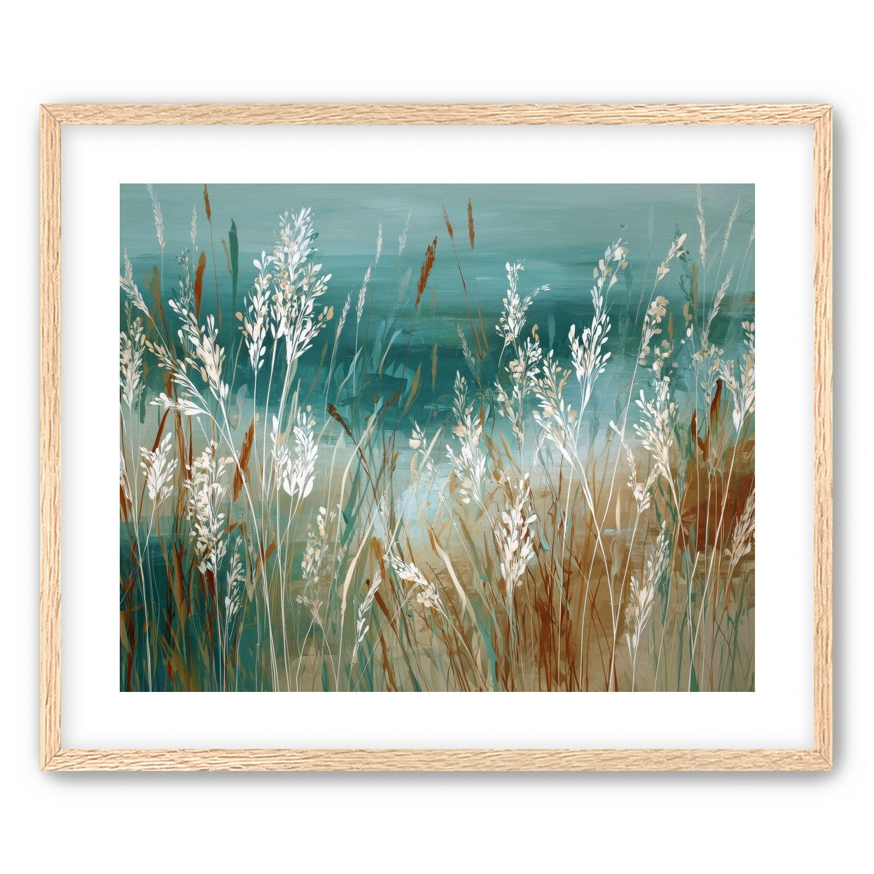 White Meadow Grasses Before Water |