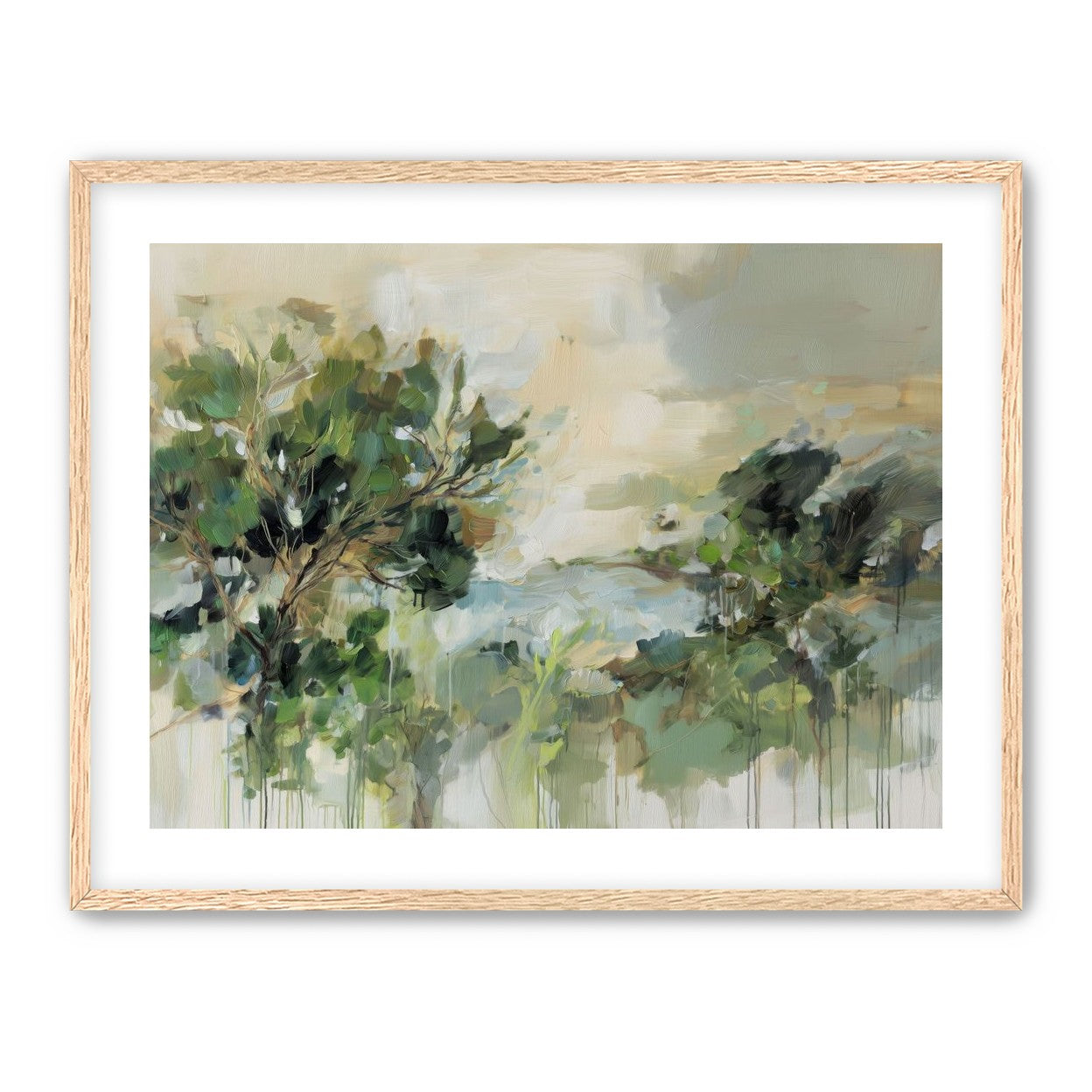 Hillside Trees in Loose Paint