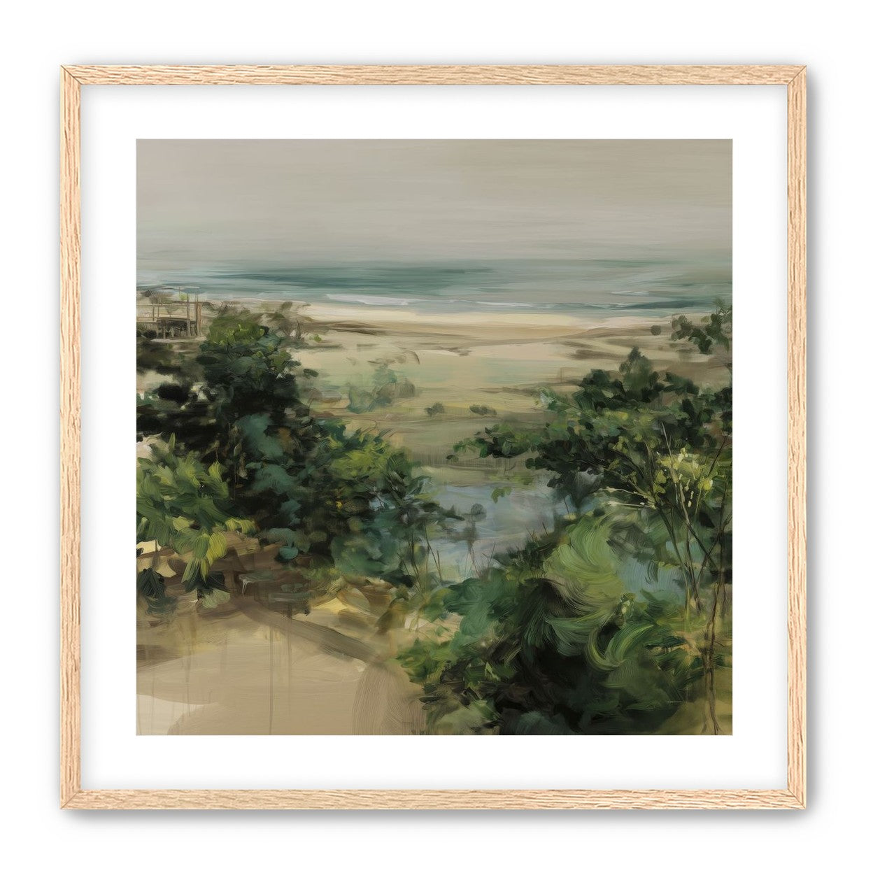 Coastal Dunes with Trees