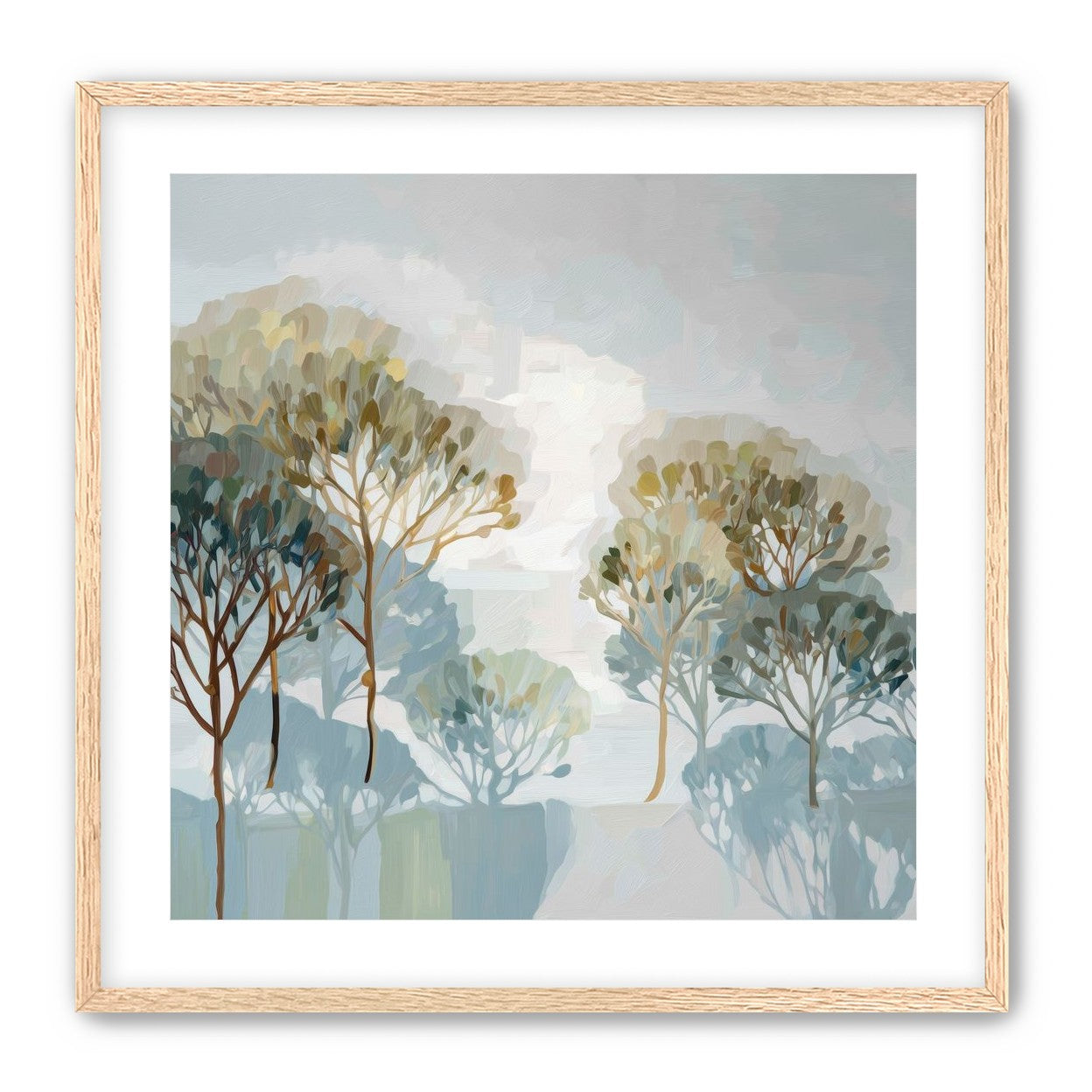 Tree Canopies in Soft Rows