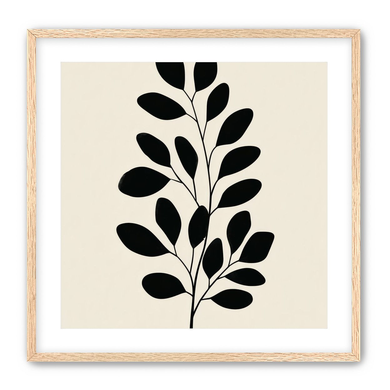 Plant Cutout on Cream