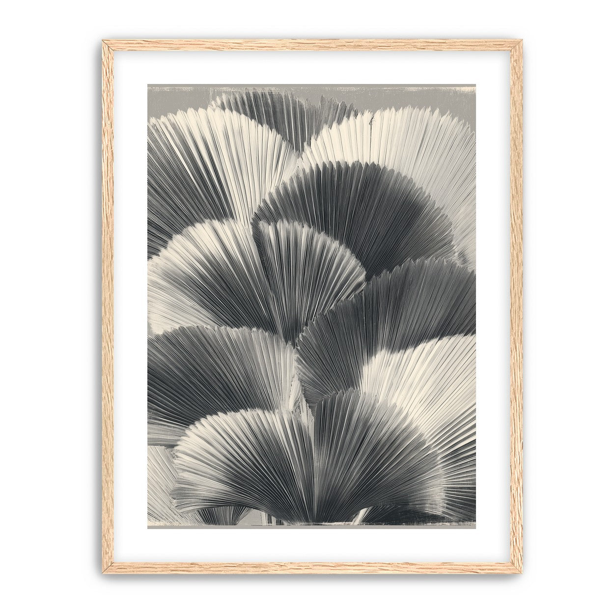 Ginkgo leaves in shadow