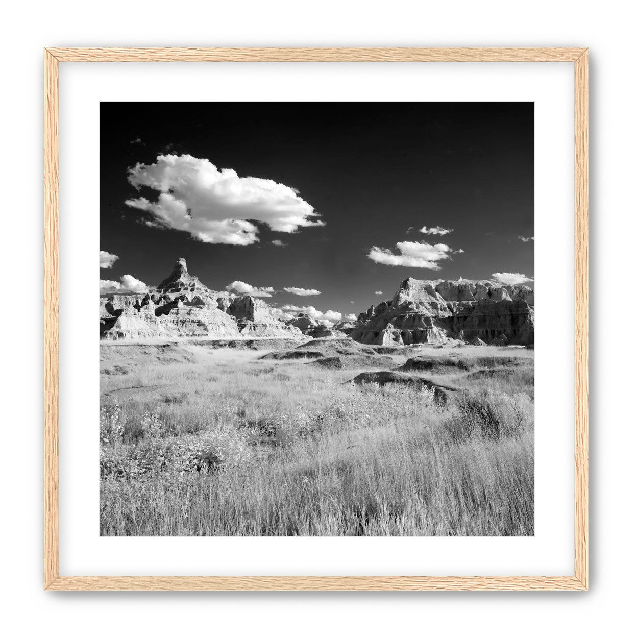 Badlands in Monochrome